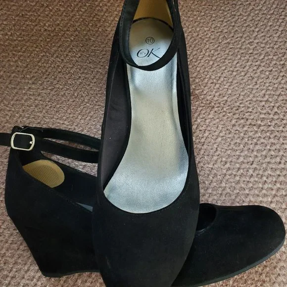 black emo dress Lace Up Designer Black Wedge Platform Shoes main image 0